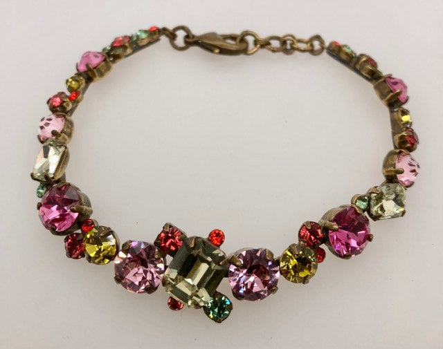 Classic Multi-Cut Crystal Line Bracelet