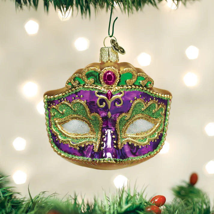 Old World Christmas Mardi Gras Mask Ornament