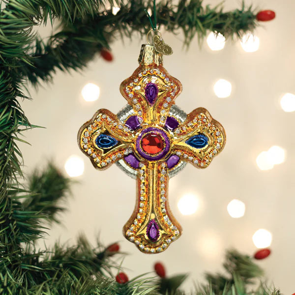 Old World Christmas Ornate Cross Ornament