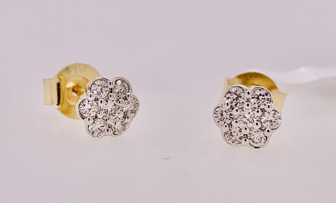 14K Diamond Earrings