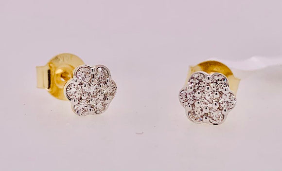 14K Diamond Earrings