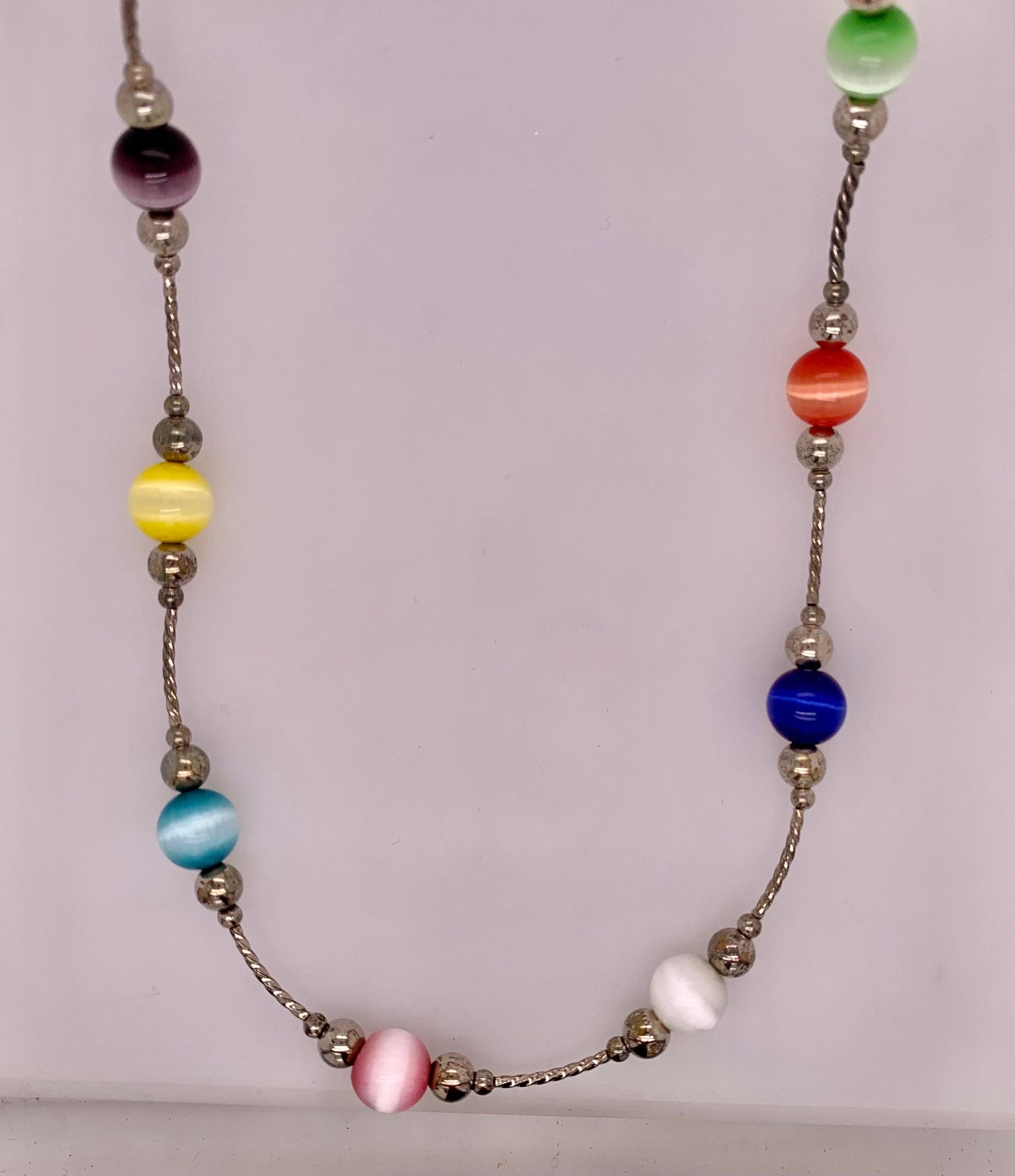 Closeout Sterling Silver Bead Necklace