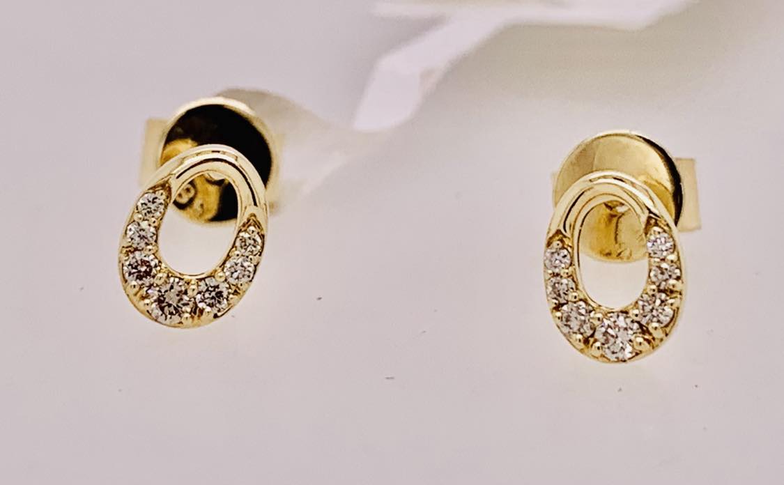 14K Diamond Earrings