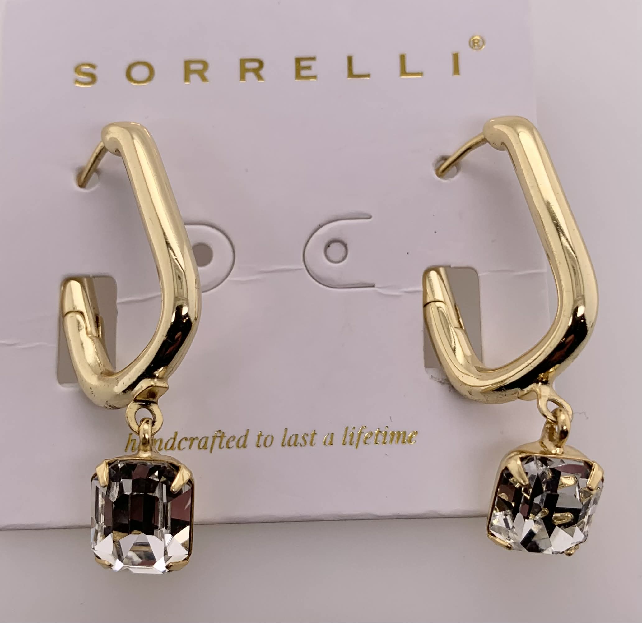 Octavia Rectangle Hoop Earrings
