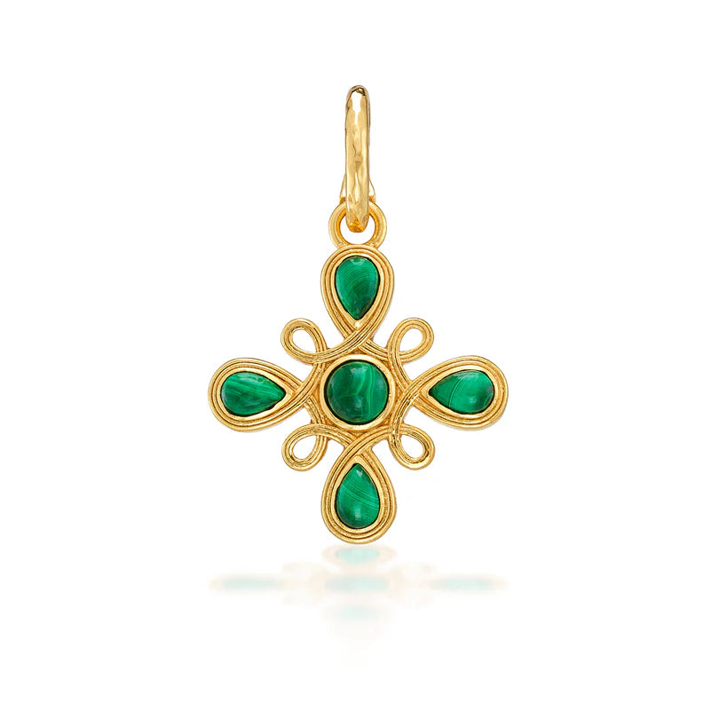 Gem Charm/Pendant - Malachite