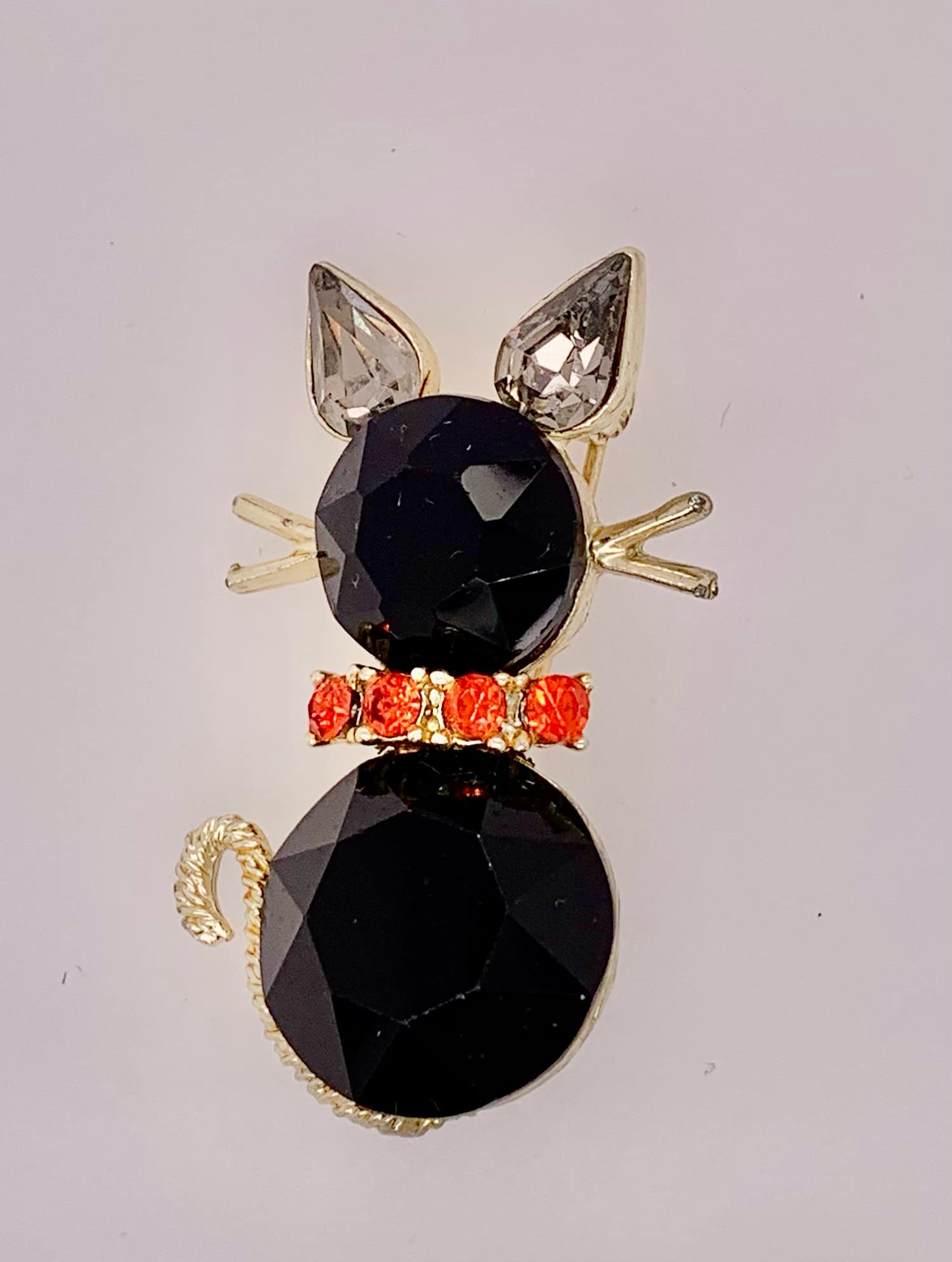 Estate Fashion Cat Brooch