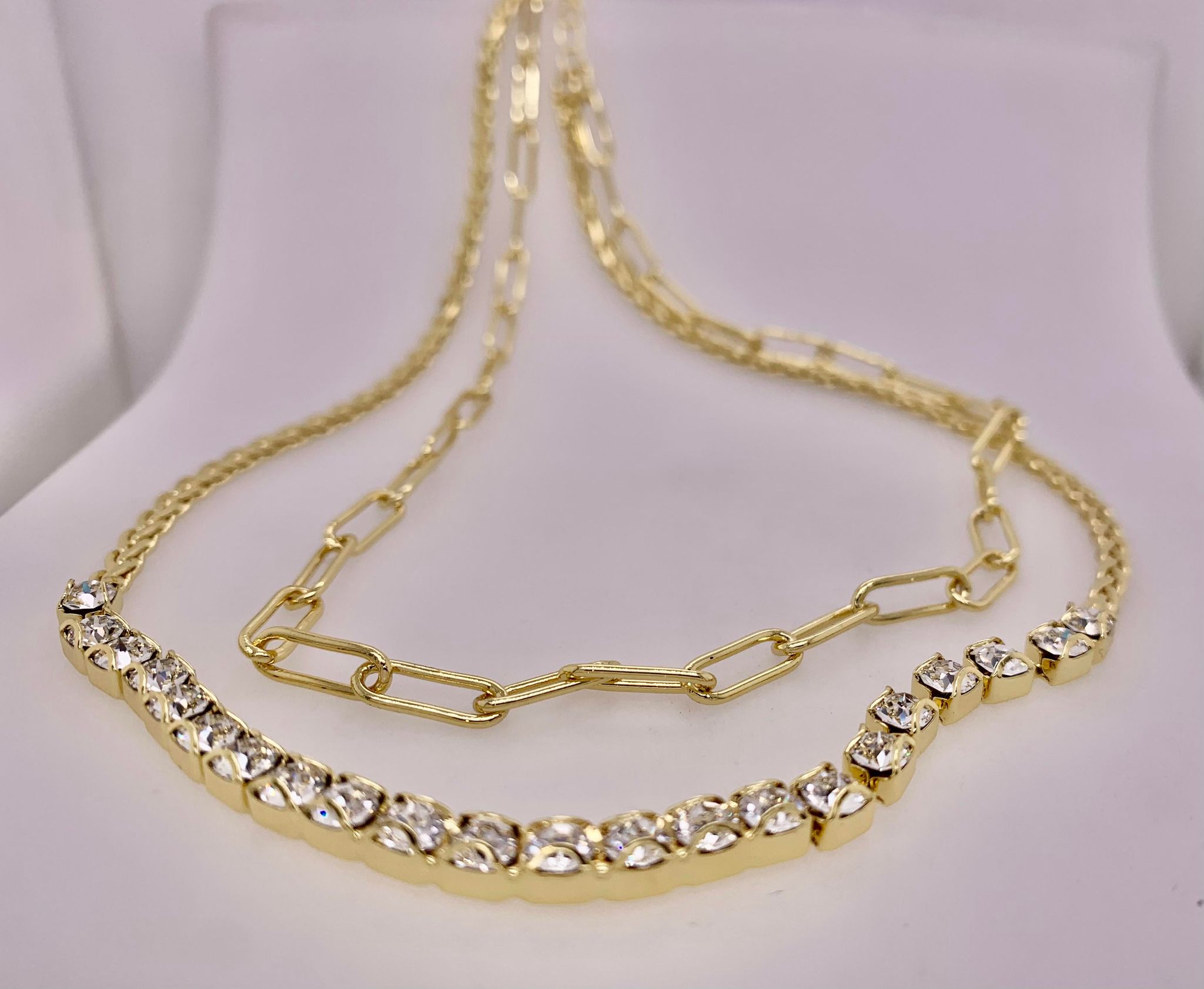 Sorrelli Bright Gold and Crystal Necklace
