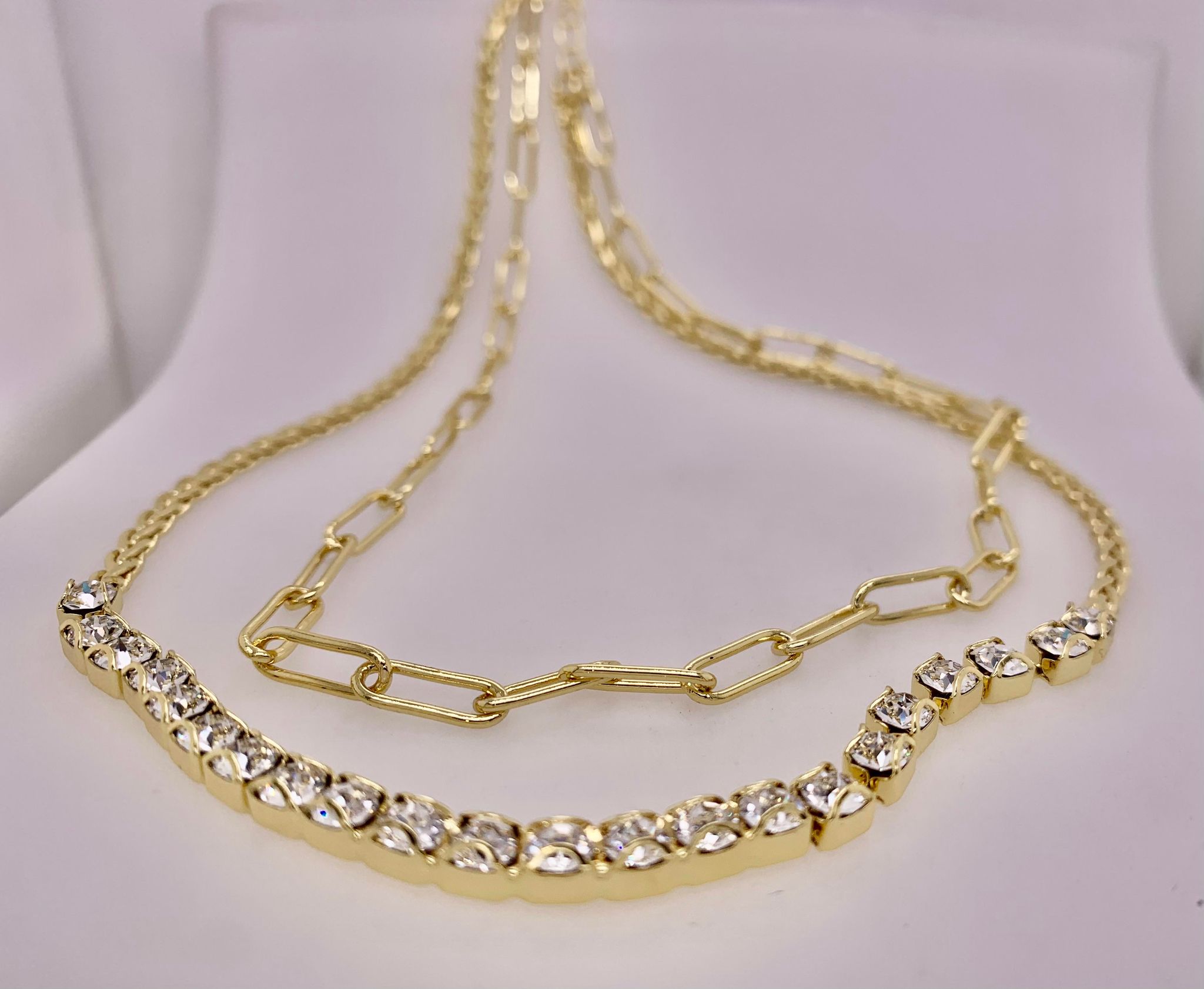 Sorrelli Bright Gold and Crystal Necklace