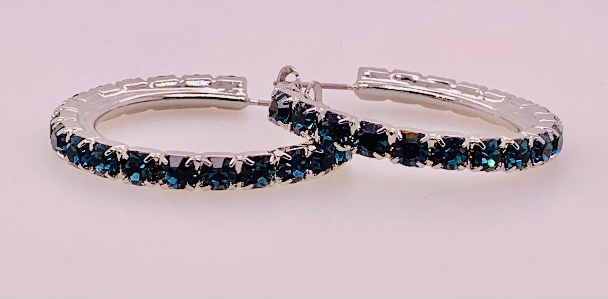 Amber Hoop Earrings
