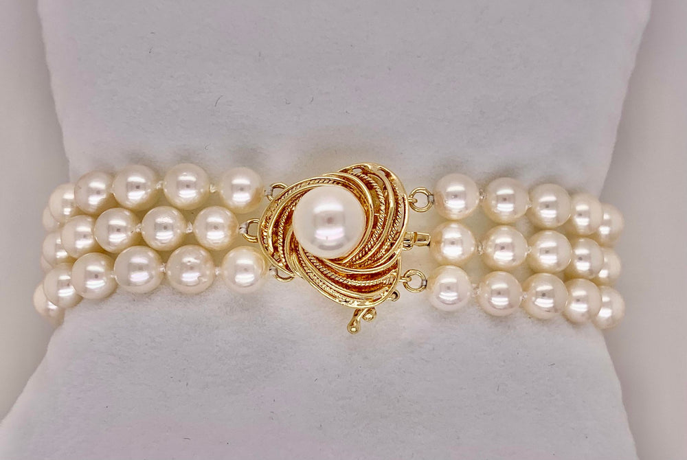 Estate 14K Pearl Clasp
