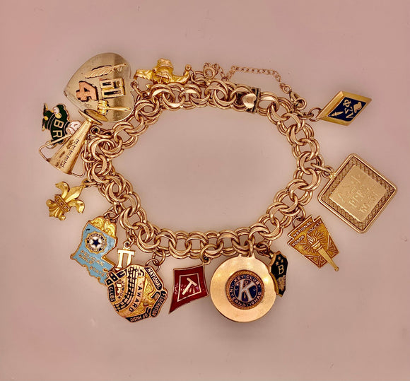 Complete Yellow Gold Charm Bracelet — Shreve, Crump & Low