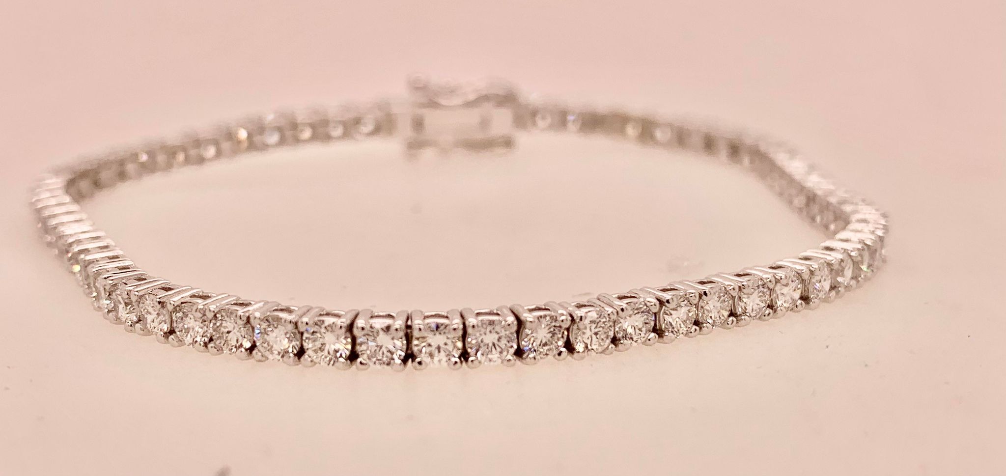 14K LAB Diamond Tennis Bracelet