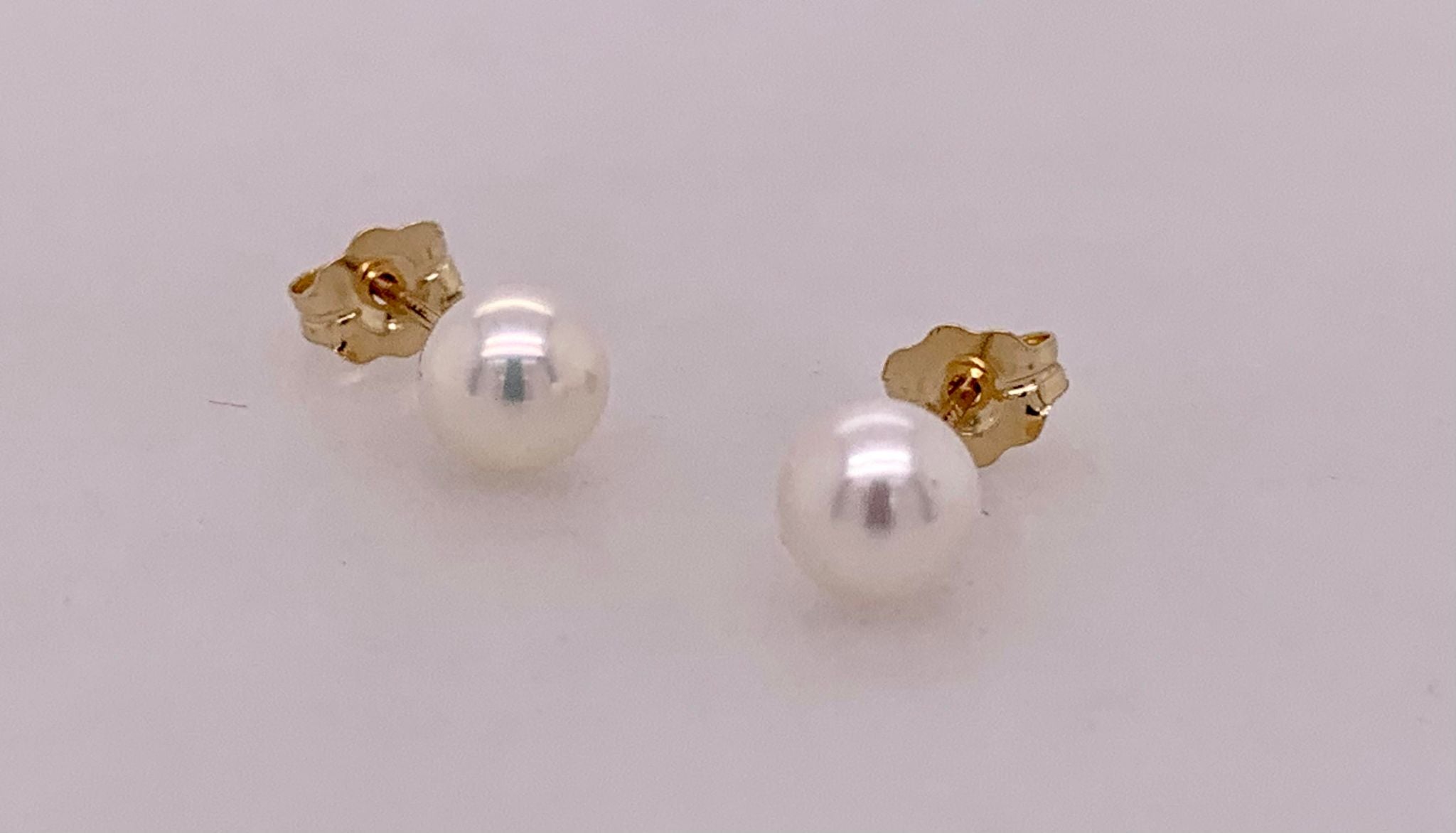 14K 5mm Pearl Earrings