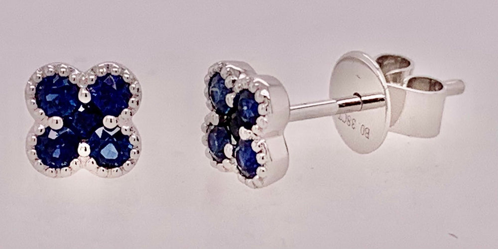 18K Sapphire Earrings