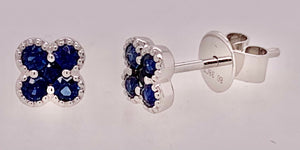 18K Sapphire Earrings