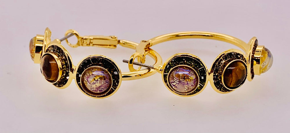 Sorrelli Three Circle Hoop Earrings