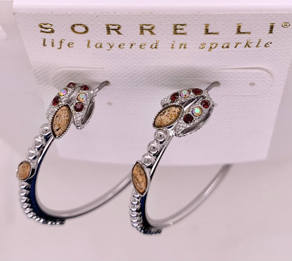 Sorrelli Sienna Plum Hoop Earrings