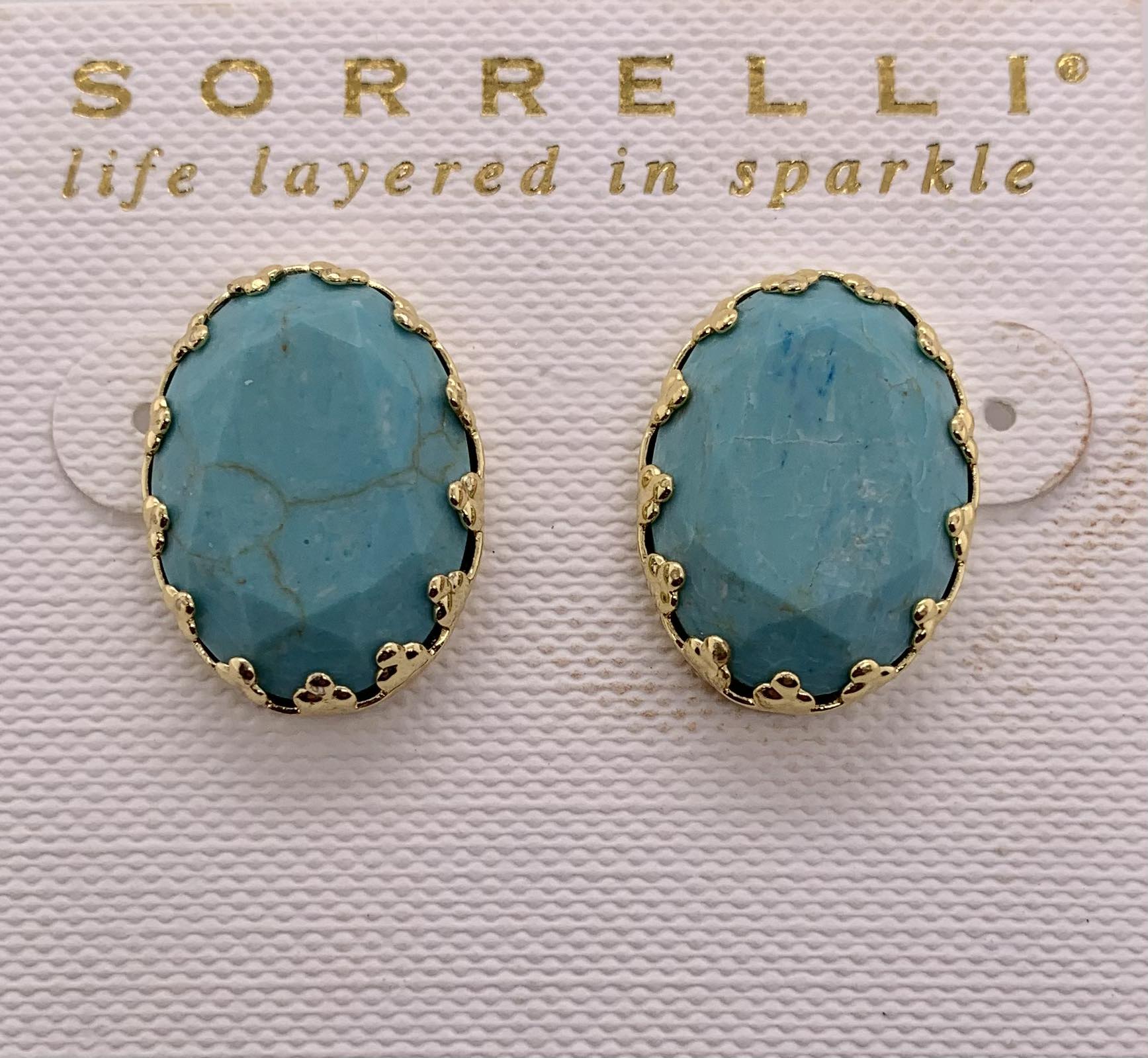 Oval Stud Earrings