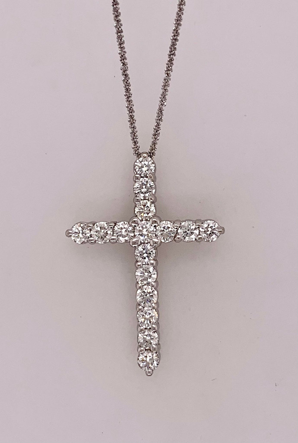 Estate Diamond Cross Pendant