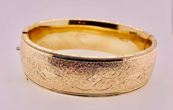 Estate Gold Filled Bangle Bracelet
