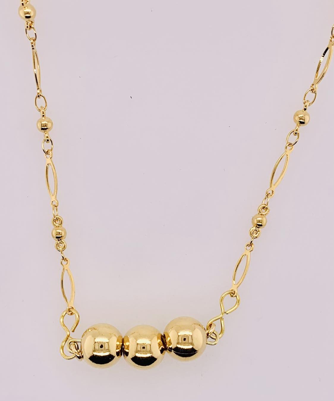 Fancy Link Bead Necklace