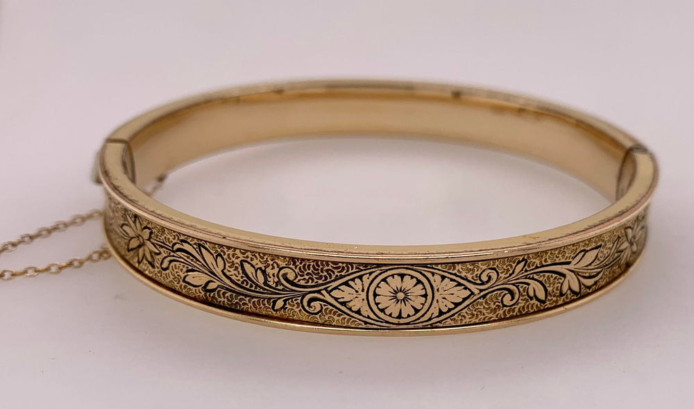 Estate Gold Filled Bangle Bracelet