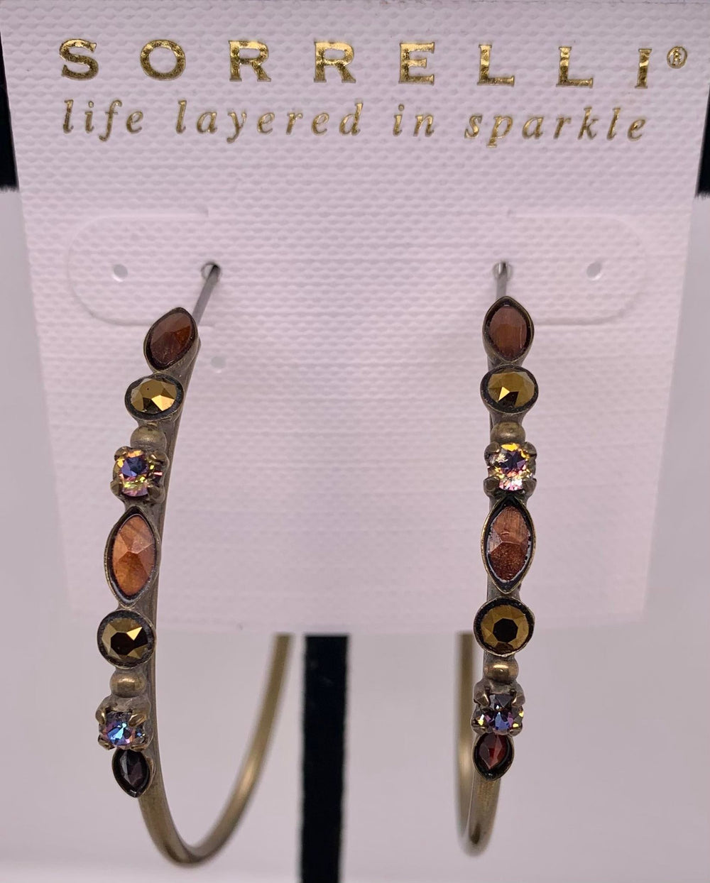 Sorrelli Mahogany Hoop Earrings