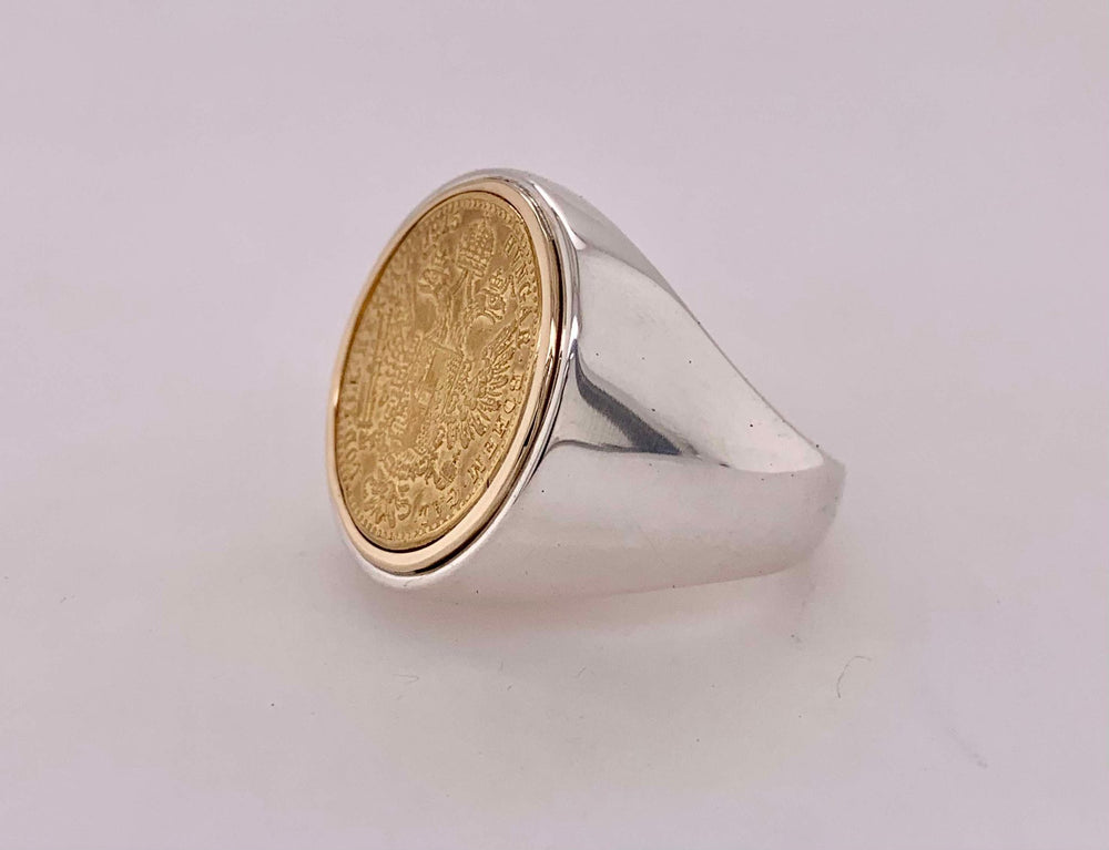 Custom Designed 1915 Ducat Ring