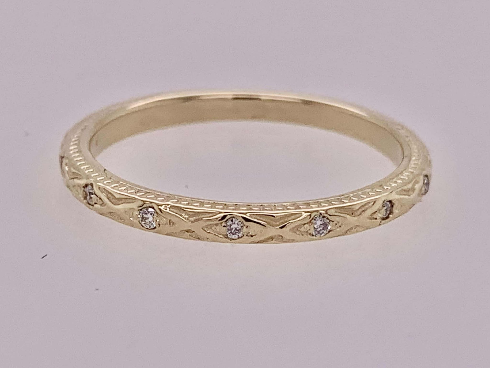 14K Antique Reproduction Band