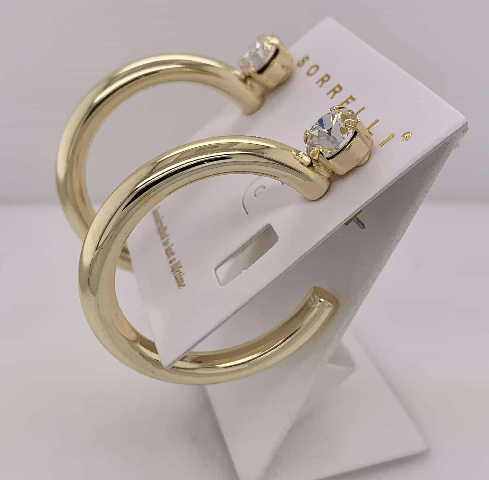 Keeley Studded Hoop Earrings