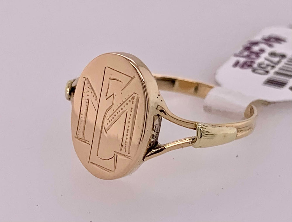 14K Estate Signet Ring