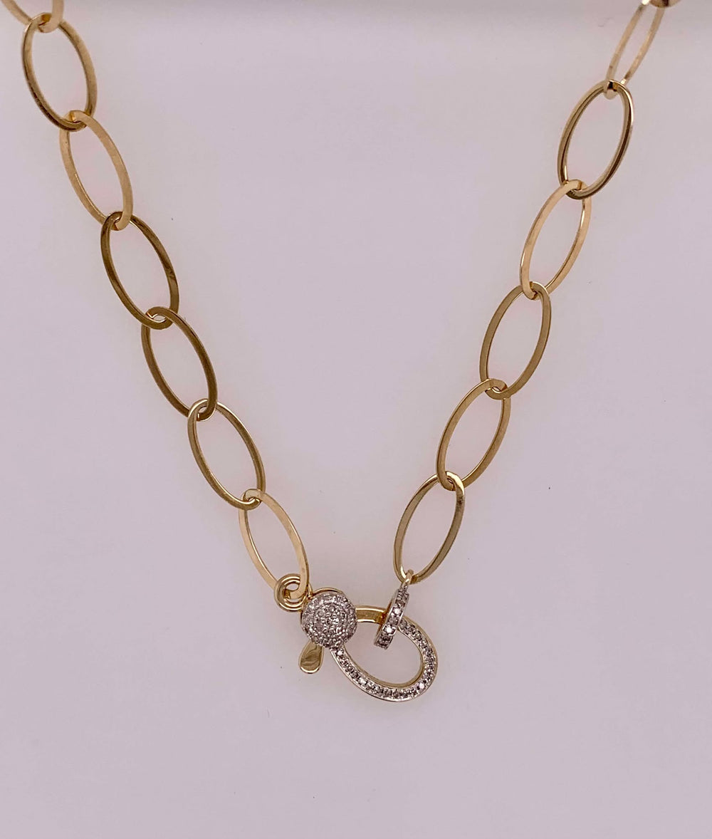 14K Fancy Link Necklace