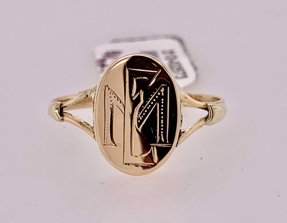 14K Estate Signet Ring