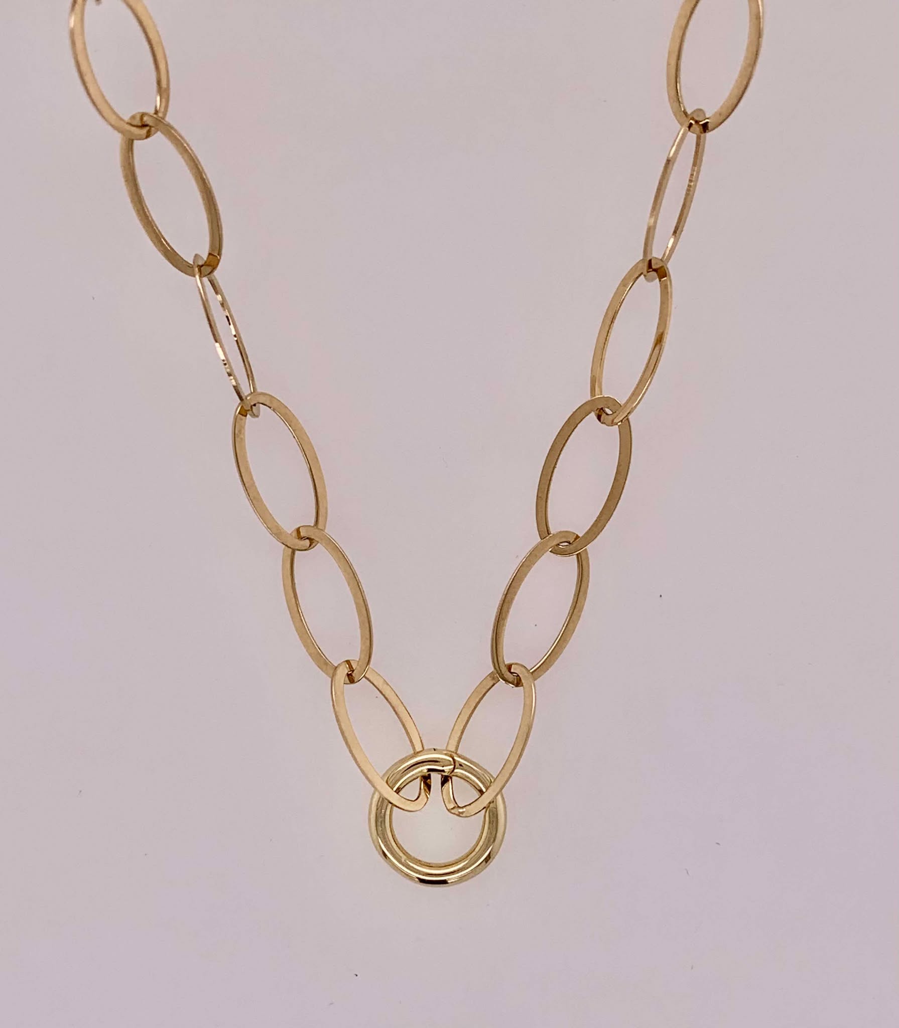 14K Fancy Link Necklace