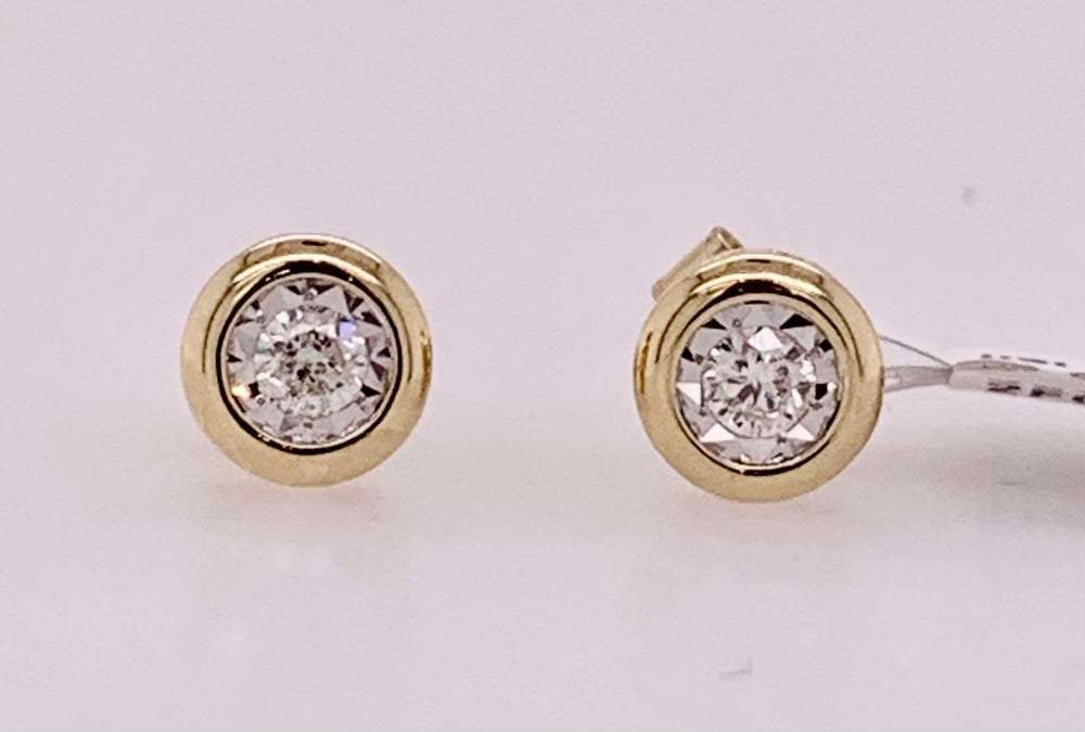 14K Diamond Stud Earrings