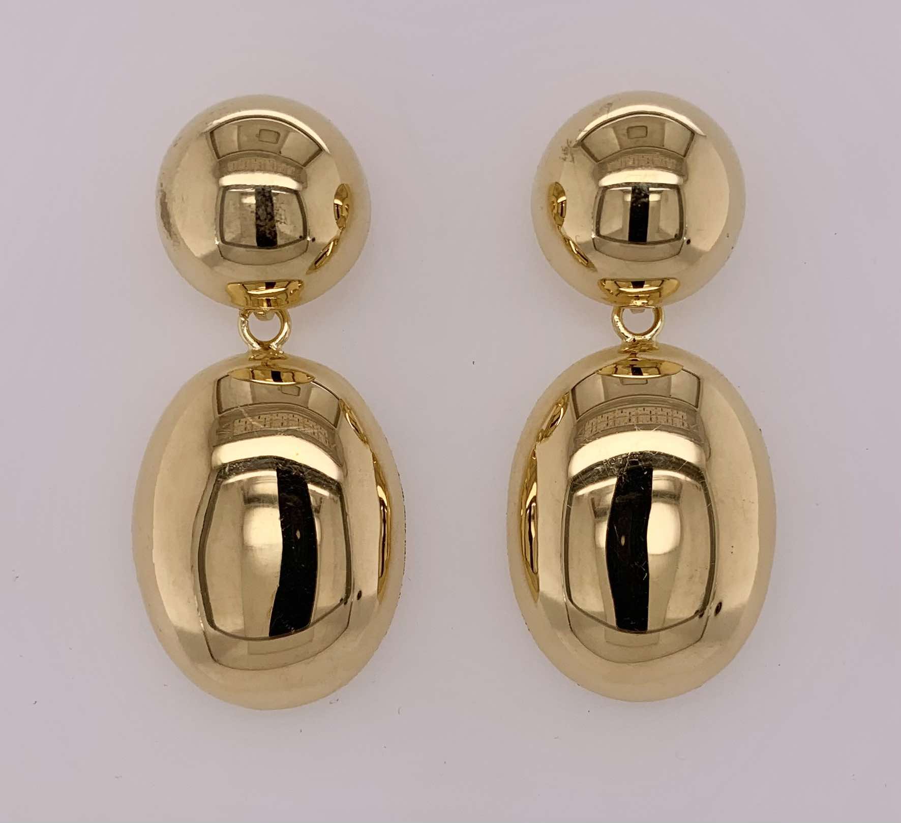 Puffed Dangle Earrings