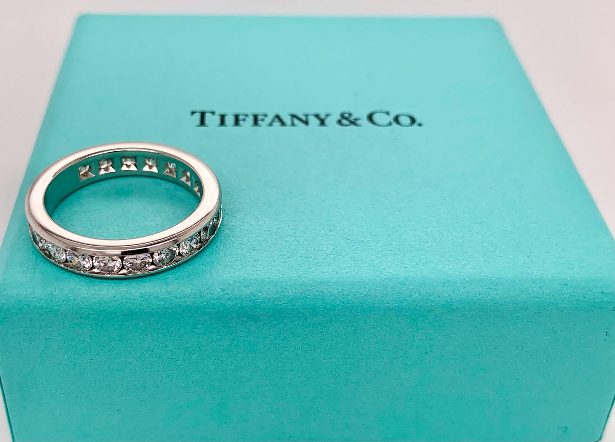 Tiffany & Co. Platinum Diamond Wedding Band