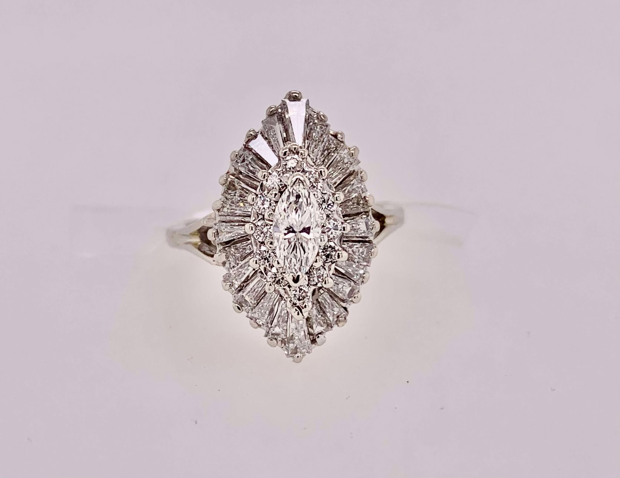 Estate 14K Diamond Ring
