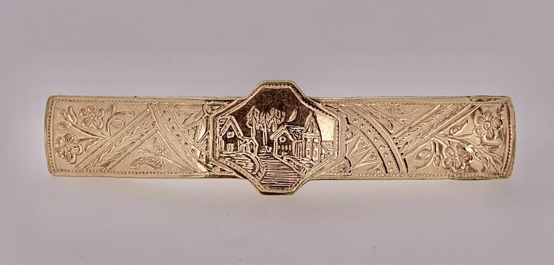 Estate Gold-Filled Bar Pin