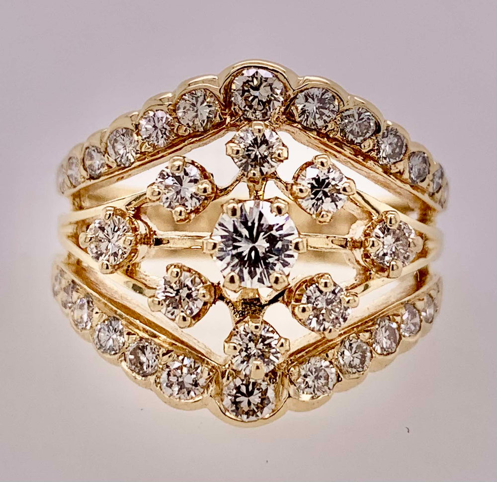 Estate 14K Diamond Ring