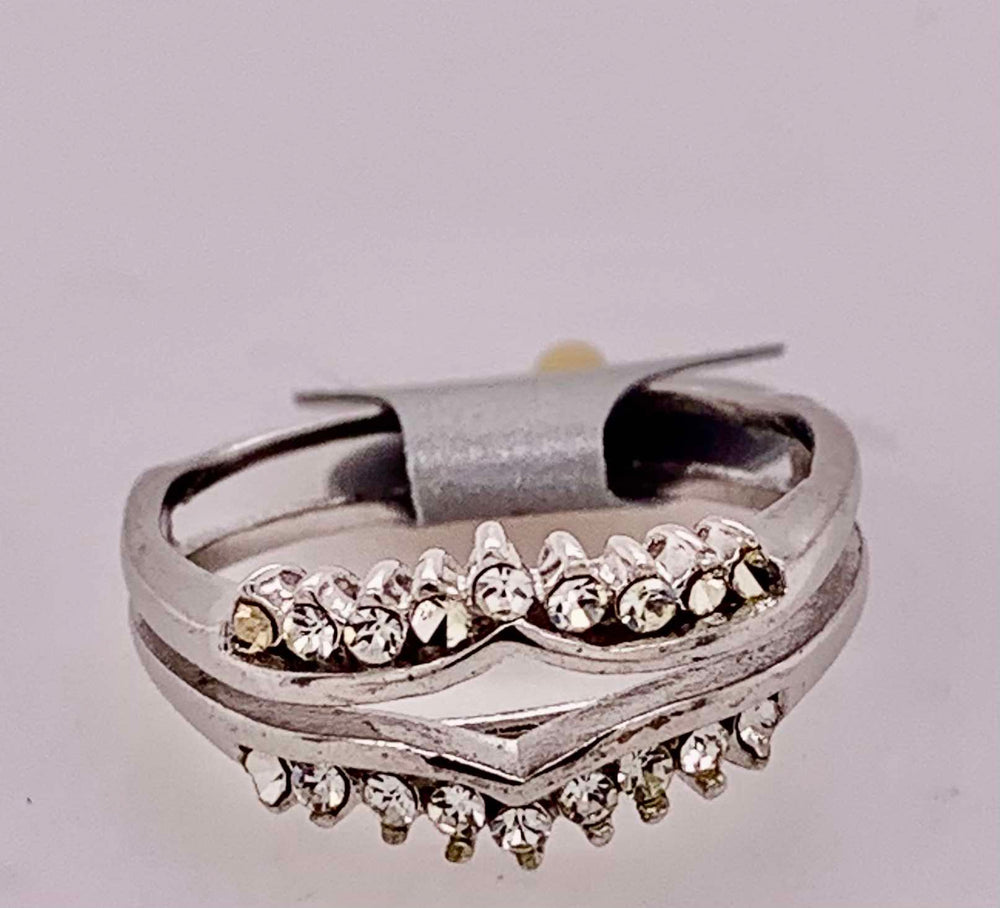 Sterling Silver Cubic Zirconia Ring Guard