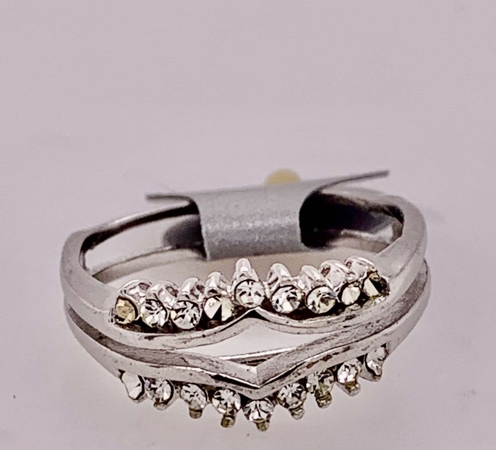 Sterling Silver Cubic Zirconia Ring Guard