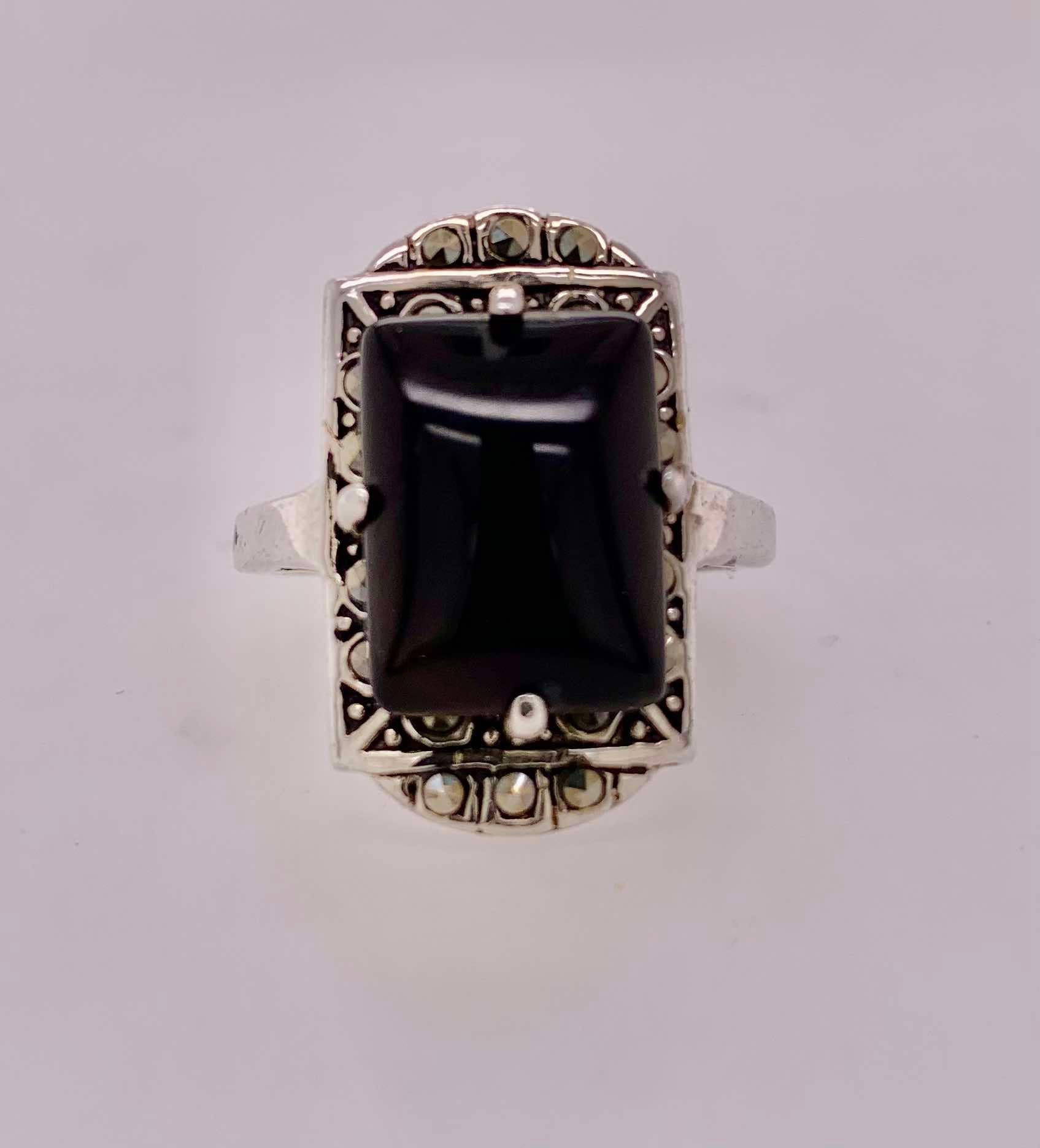 Sterling Silver Onyx Ring