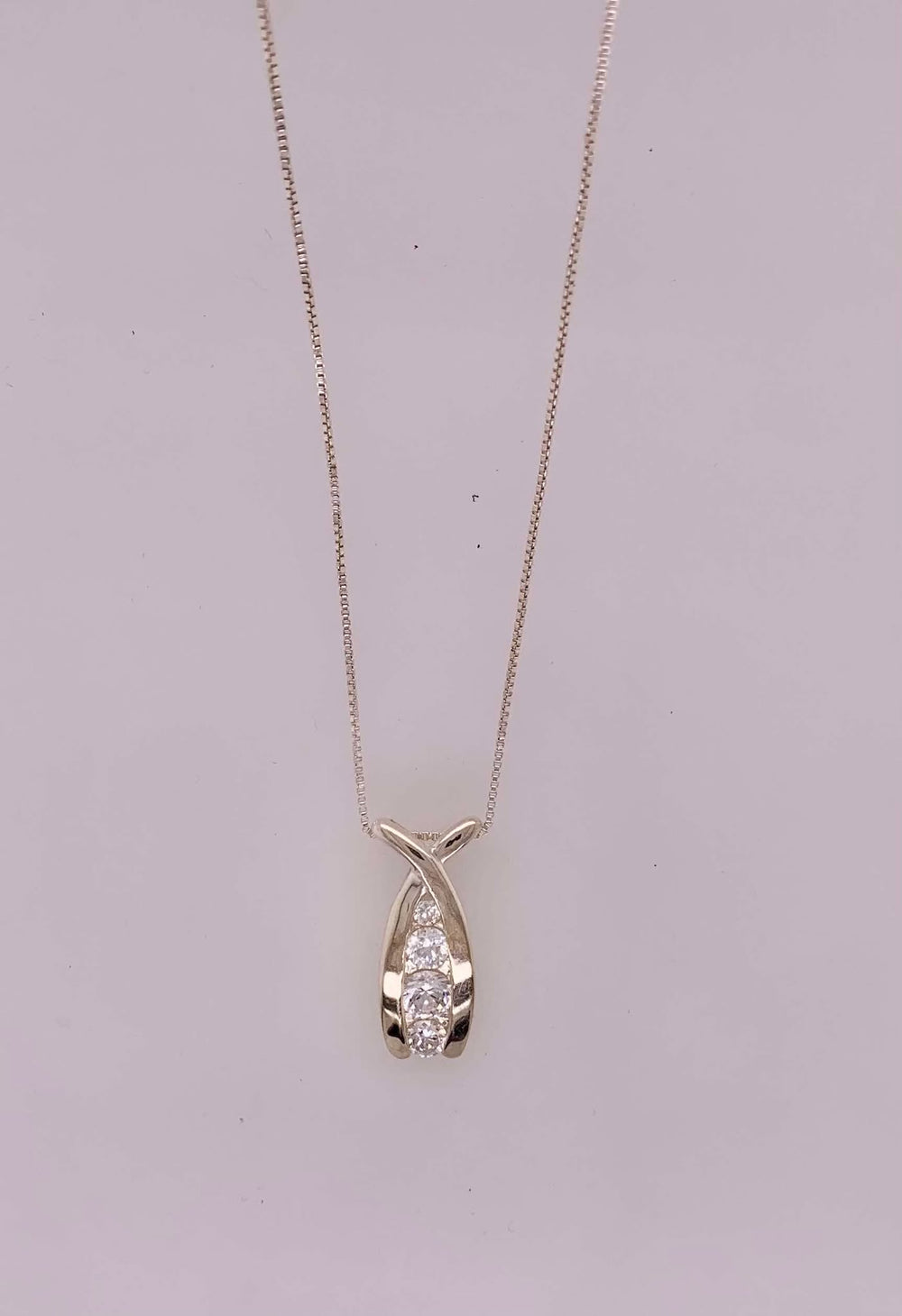 Sterling Silver CZ Pendant