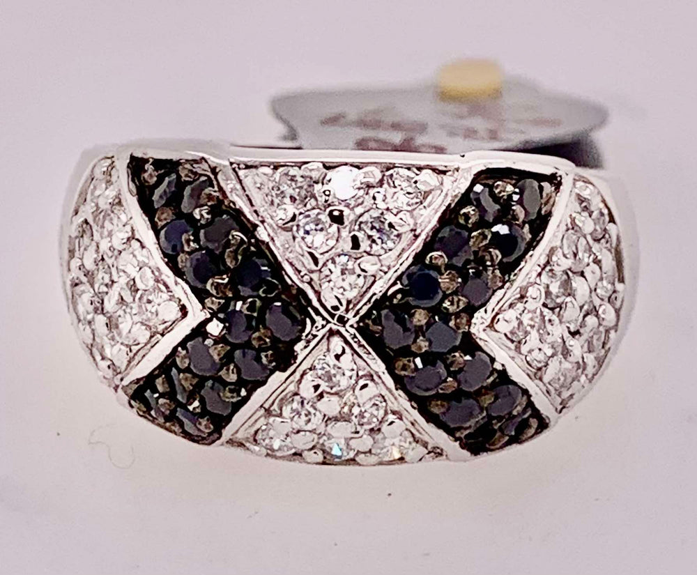 Sterling Silver Cubic Zirconia Band Ring