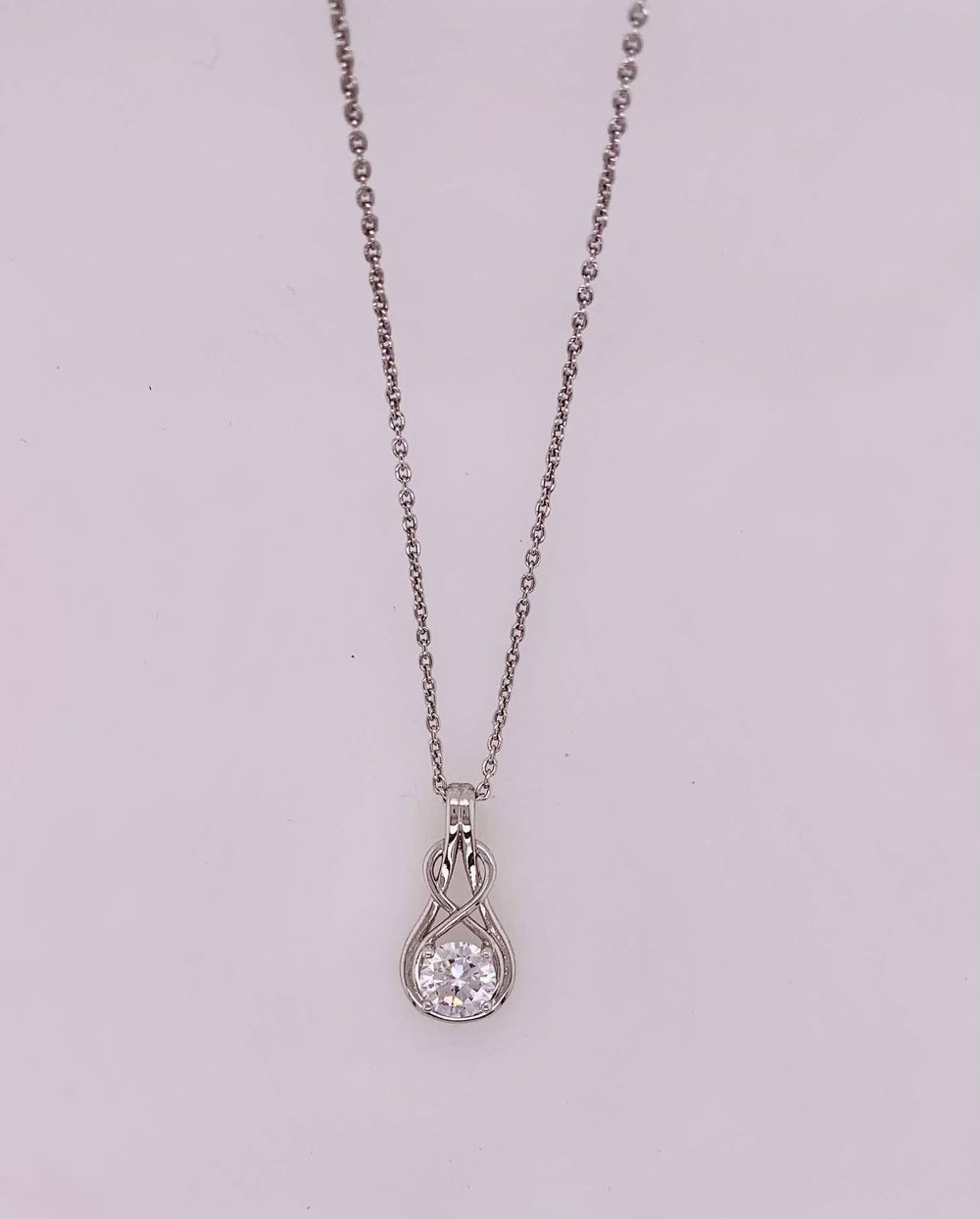 Sterling Silver CZ Necklace