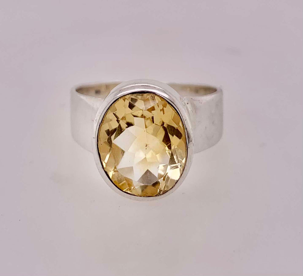 Sterling Silver Citrine Ring