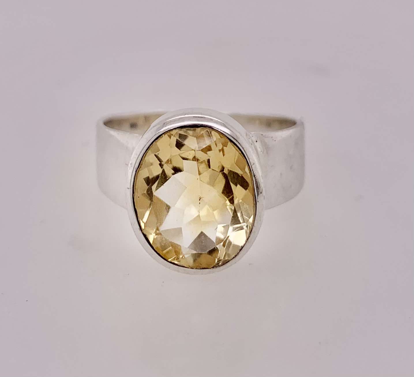 Sterling Silver Citrine Ring
