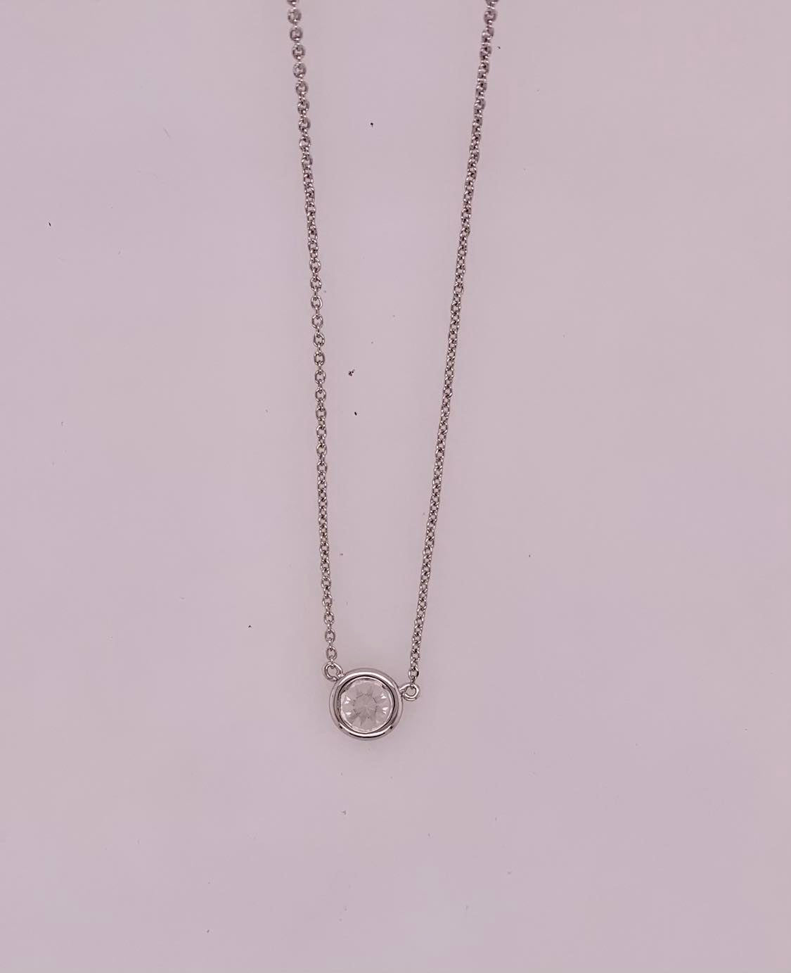 Sterling Silver CZ Necklace