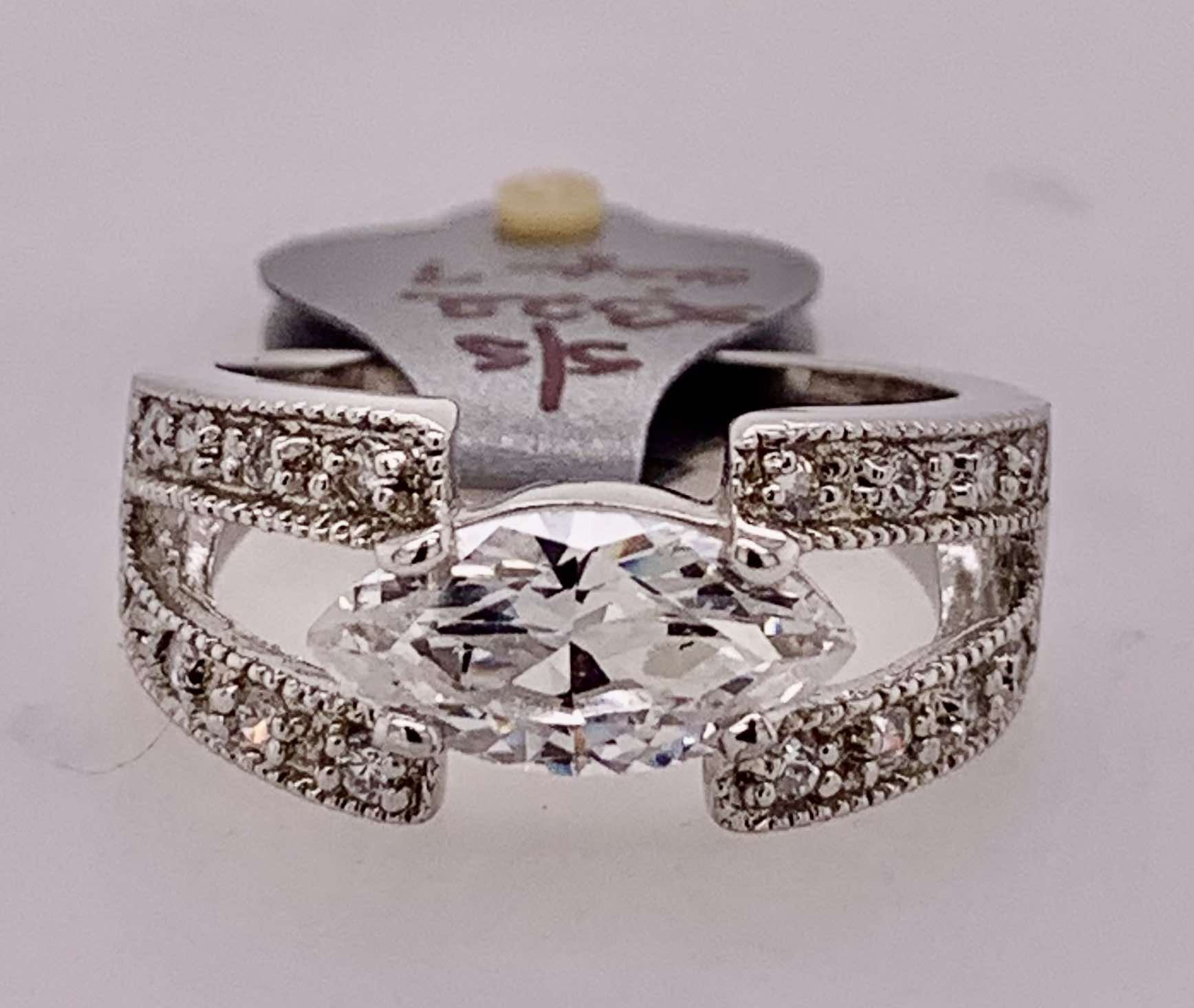 Sterling Silver Cubic Zirconia Band Ring